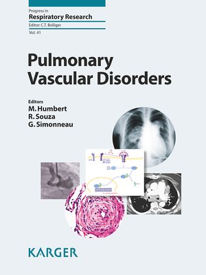 cover image of Pulmonary Vascular Disorders